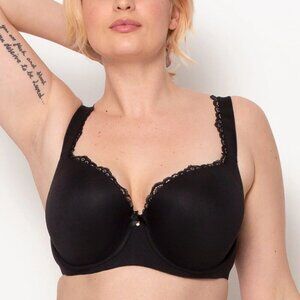 Smart and Sexy Perfect Demi T-Shirt Bra 34D NWOT Black 1136